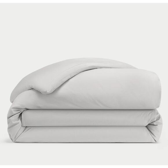 New Cozy Earth Luxury Linen King Duvet Cover $359 Light Grey - Picture 1 of 6